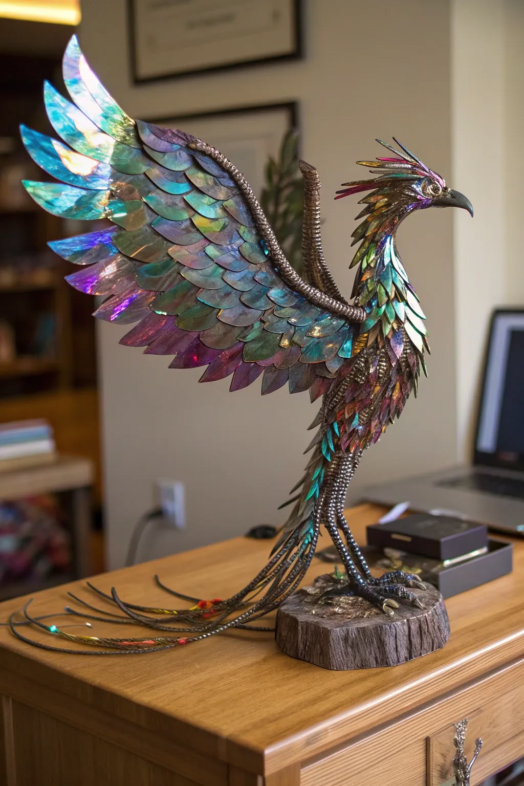 Creative handmade crafts made from recycled materials
